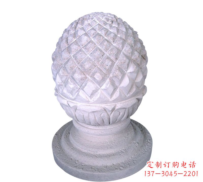 温州菠萝型挡车路障石球