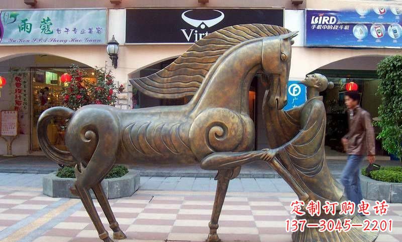 温州伯乐和千里马铜雕