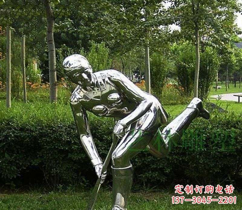 温州不锈钢保龄球人物雕塑