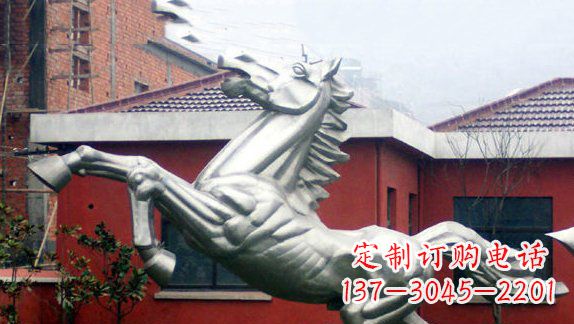 温州不锈钢奔马雕塑 (2)
