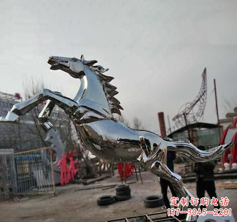 温州不锈钢奔跑马雕塑