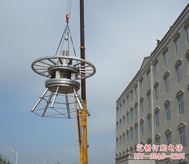 温州不锈钢避雷针造型雕塑