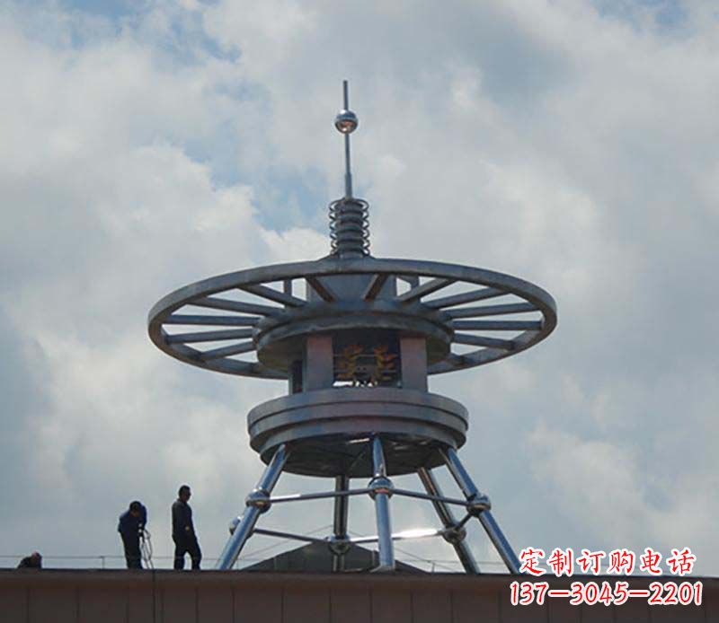 温州不锈钢避雷针造型景观雕塑