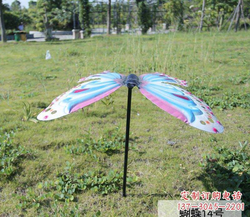 温州不锈钢彩色蝴蝶雕塑1