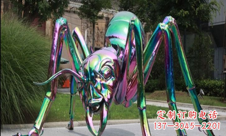 温州不锈钢彩色蚂蚁公园景观雕塑