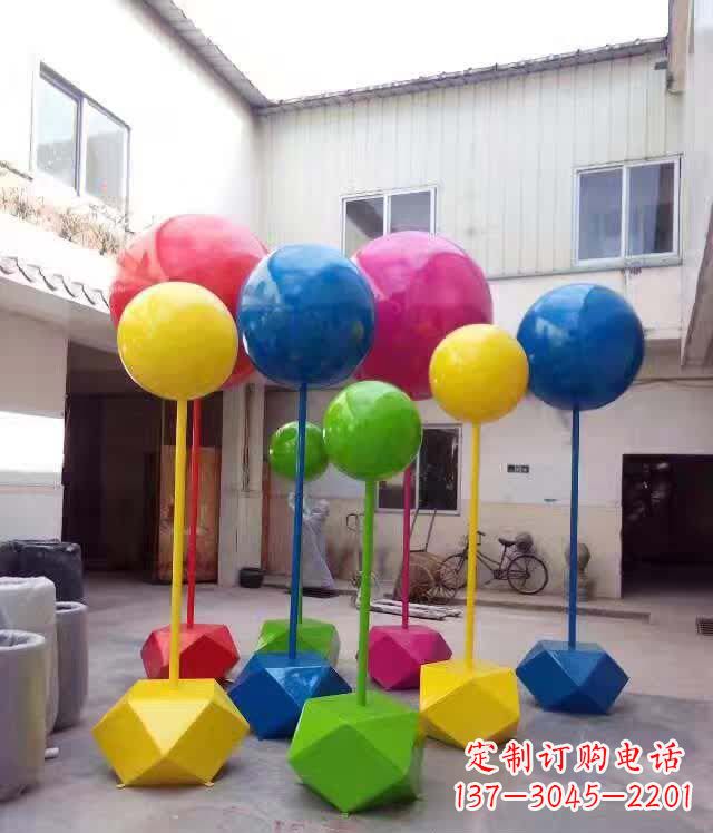 温州不锈钢彩色气球雕塑