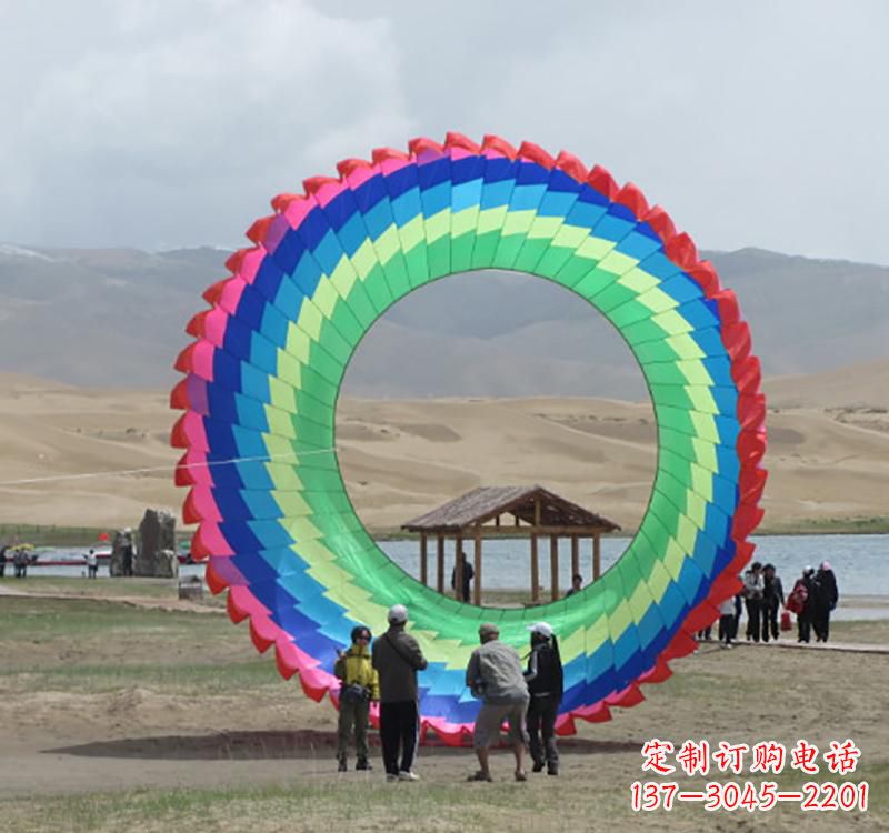 温州不锈钢彩色圆环雕塑