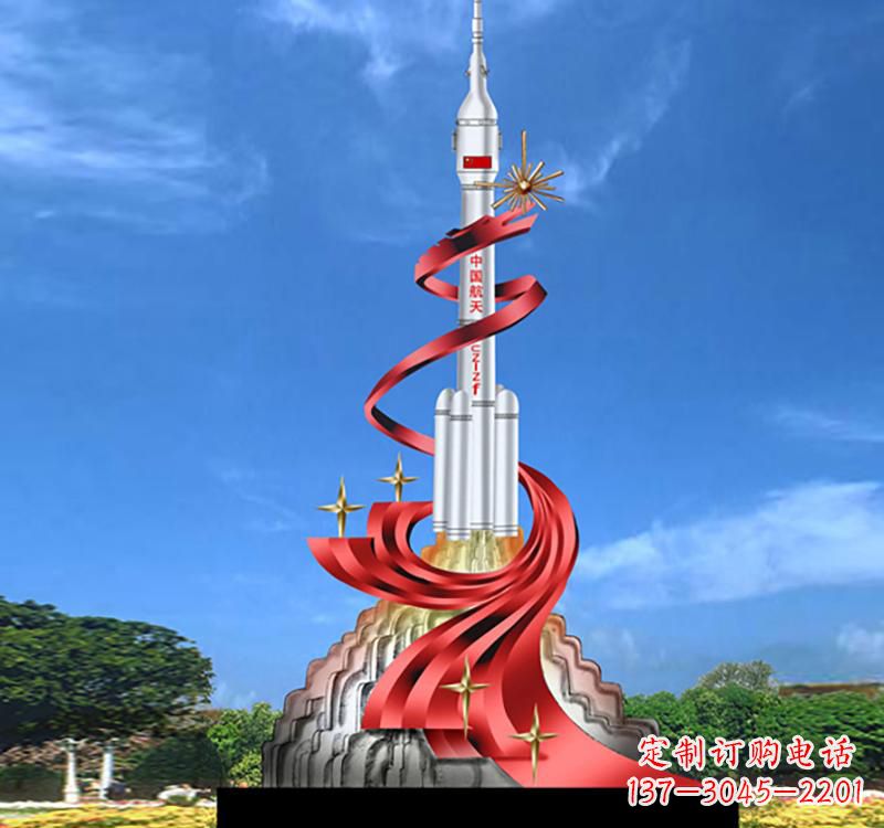 温州不锈钢嫦娥飞天标识雕塑