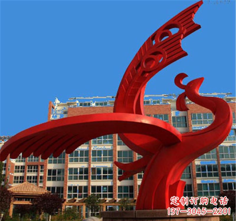 温州不锈钢城市凤凰 雕塑