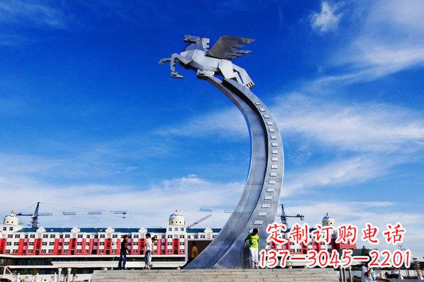 温州不锈钢城市飞马设计图雕塑