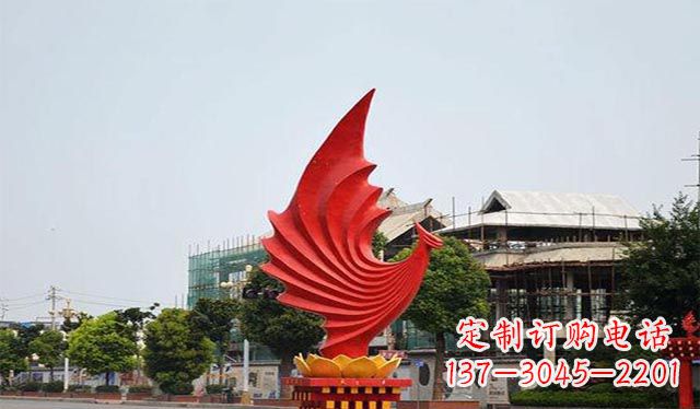 温州不锈钢城市凤凰摆件