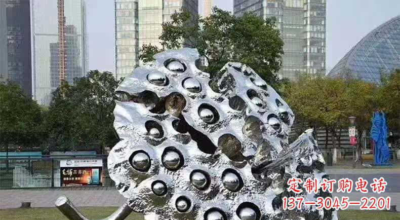 温州不锈钢城市莲蓬雕塑1