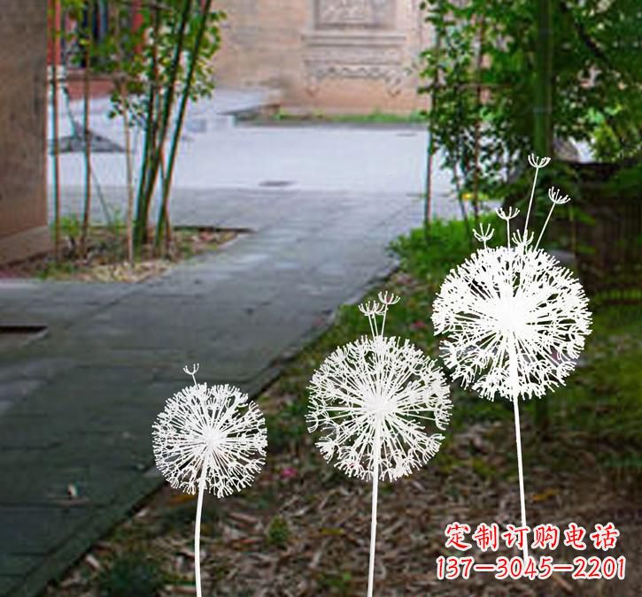 温州不锈钢城市镂空蒲公英雕塑