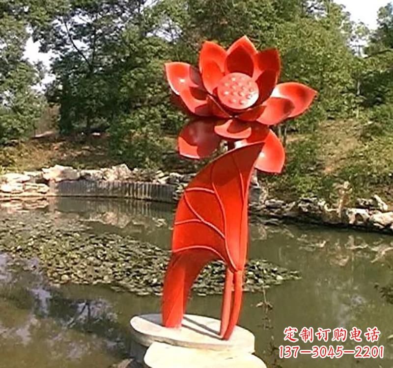温州不锈钢城市艺术荷花雕塑