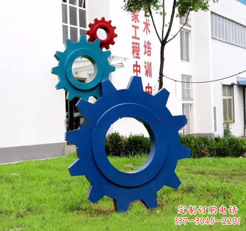 温州不锈钢齿轮创意雕塑