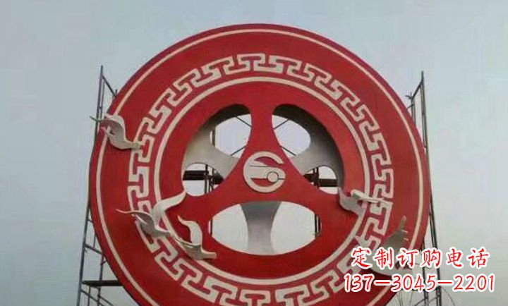 温州不锈钢齿轮广场雕塑