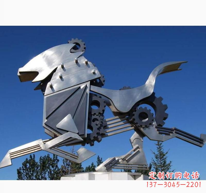 温州不锈钢齿轮飞马雕塑