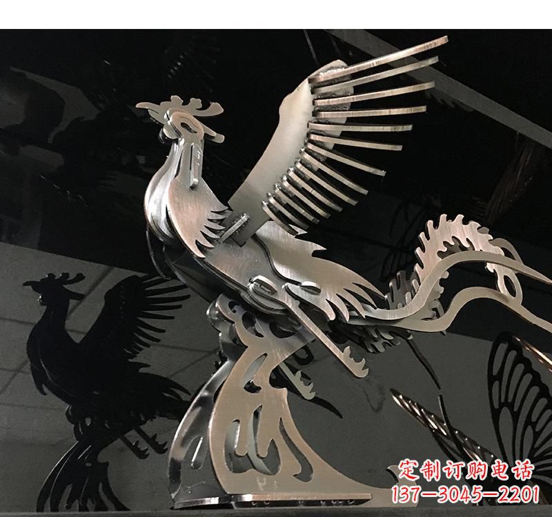 温州不锈钢齿轮凤凰雕塑