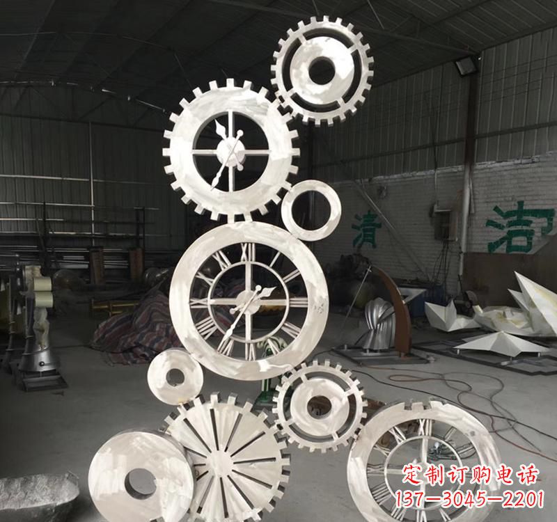 温州不锈钢齿轮景观雕塑