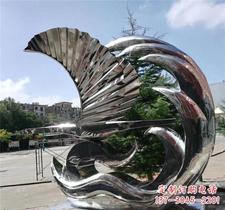 温州不锈钢翅膀艺术雕塑