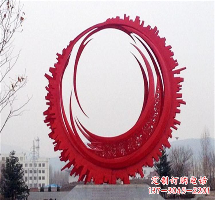 温州不锈钢抽象齿轮雕塑