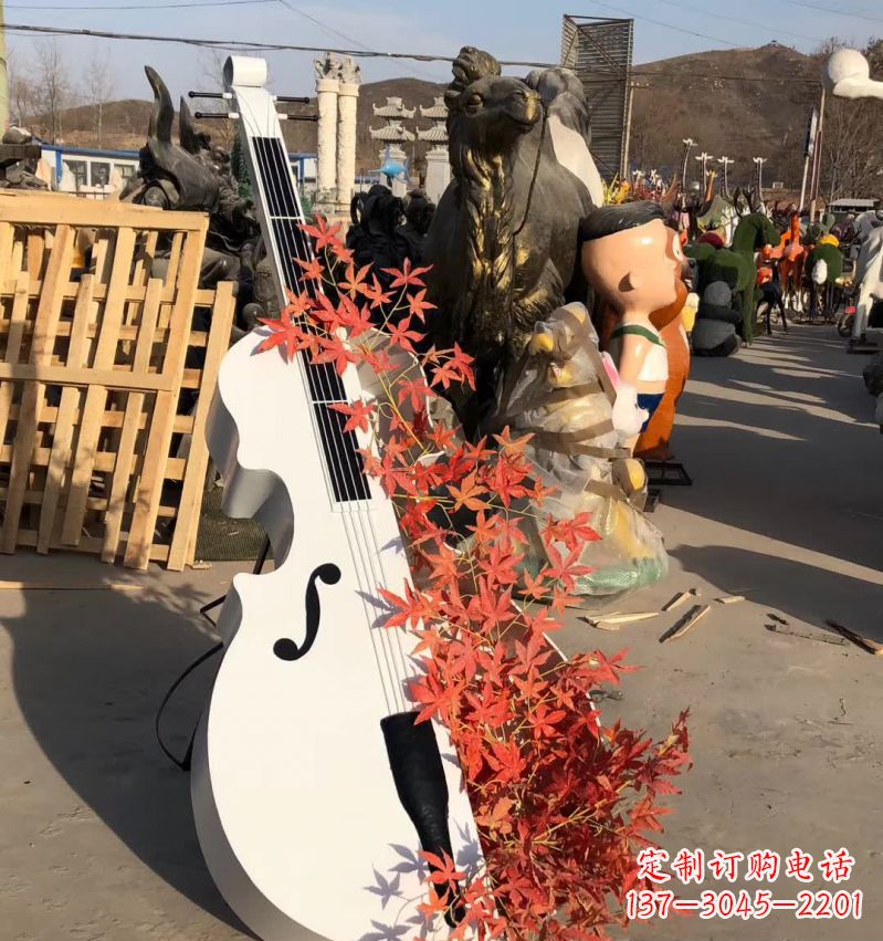 温州不锈钢抽象大提琴雕塑12