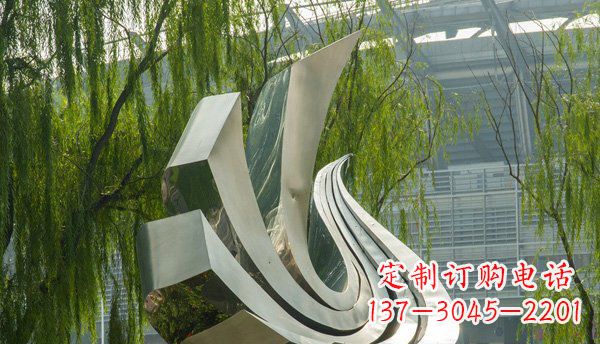 温州不锈钢抽象动物鸽子雕塑