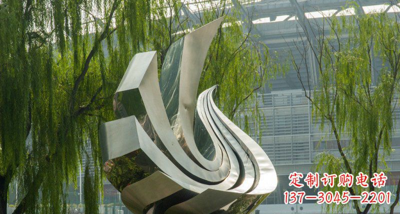 温州不锈钢抽象凤凰公园雕塑