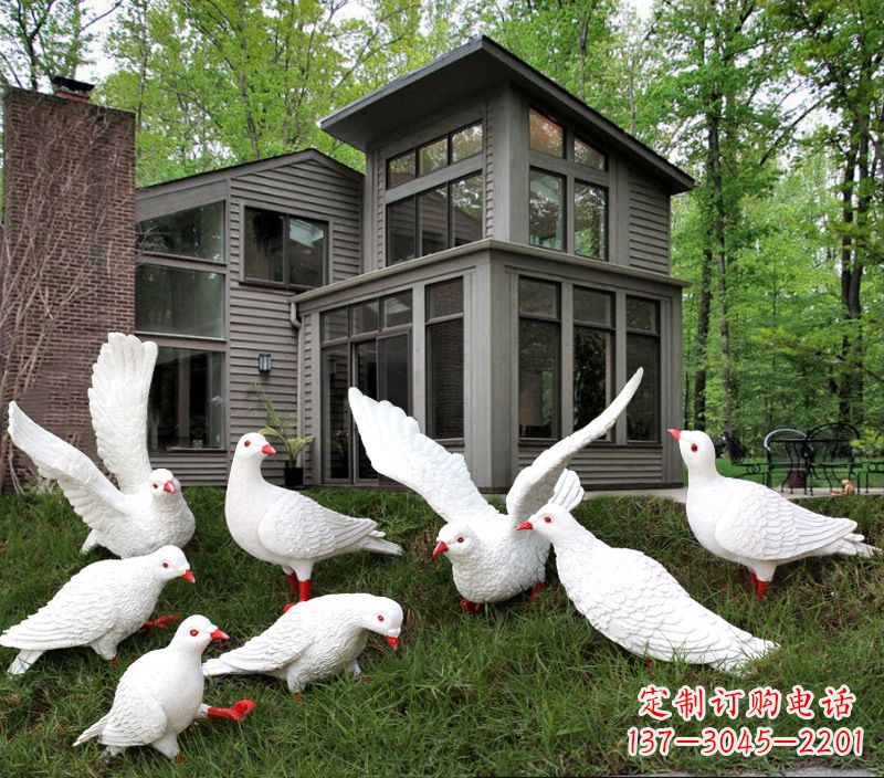 温州不锈钢抽象鸽子雕塑