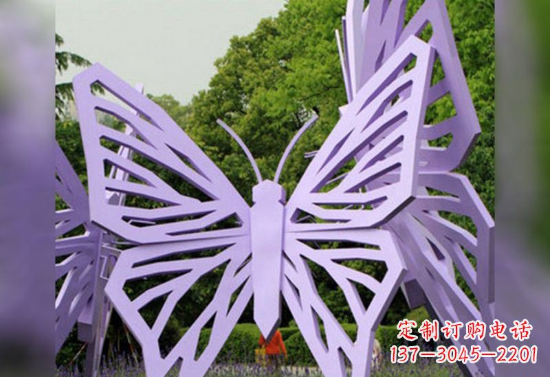 温州不锈钢抽象蝴蝶雕塑