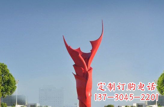 温州不锈钢抽象火炬雕塑
