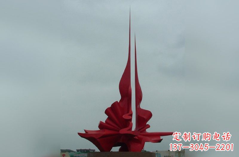 温州不锈钢抽象火炬雕塑222