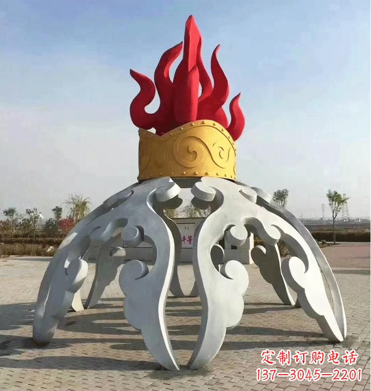 温州不锈钢抽象景观拱门雕塑