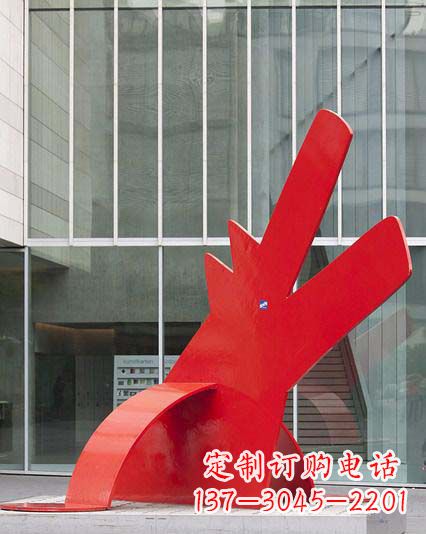 温州不锈钢抽象恐龙剪影雕塑