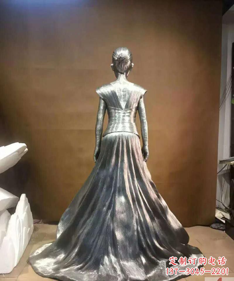 温州不锈钢抽象女人身影雕塑