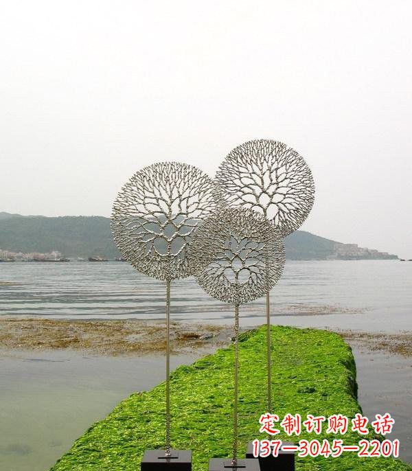 温州不锈钢抽象蒲公英雕塑