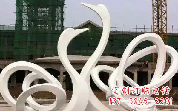 温州不锈钢抽象天鹅雕塑222