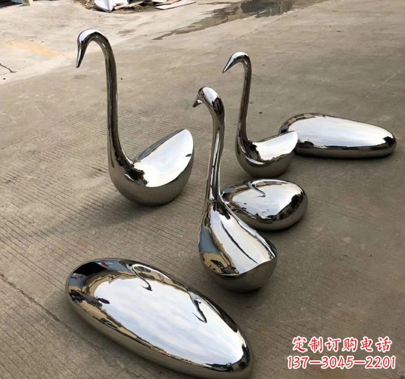 温州不锈钢抽象仙鹤雕塑