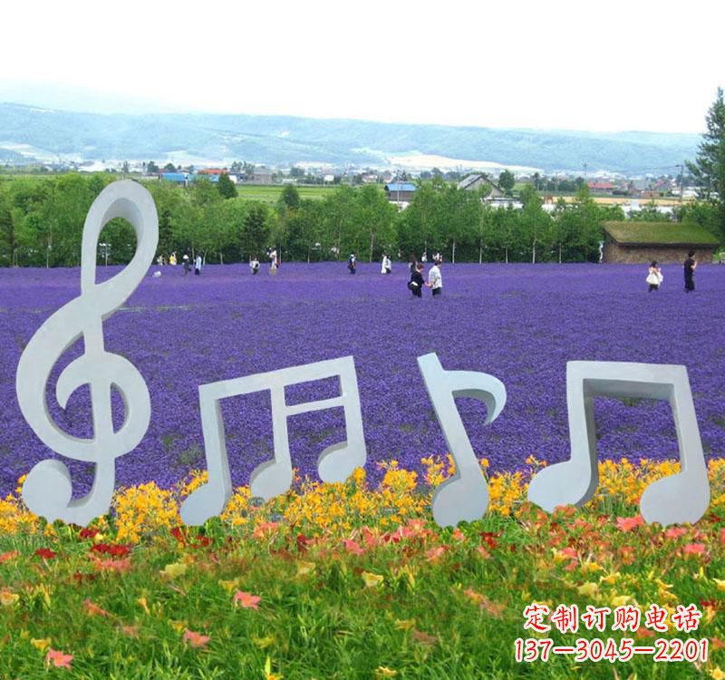 温州不锈钢抽象音符雕塑