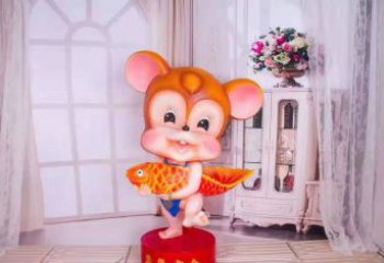 温州玻璃钢老鼠雕塑吉祥物的象征