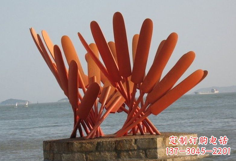 温州不锈钢船桨雕塑