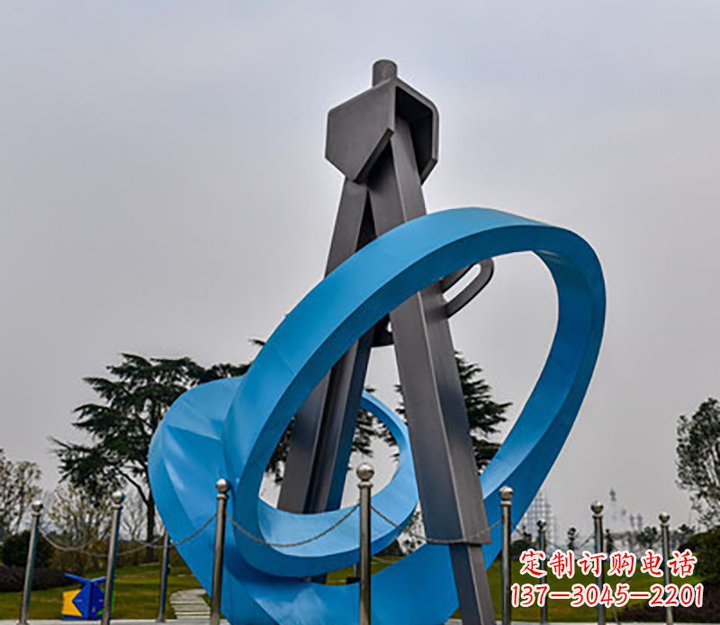 温州不锈钢创意圆规造型