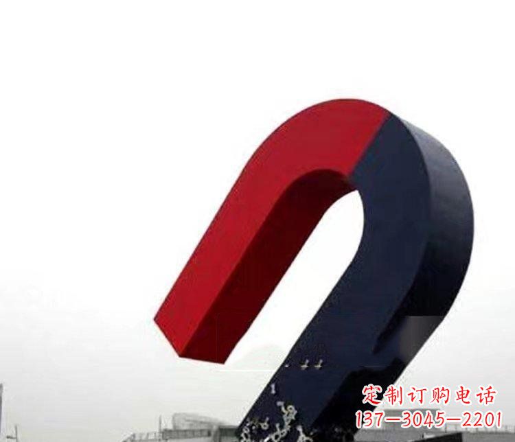 温州不锈钢磁铁广场雕塑