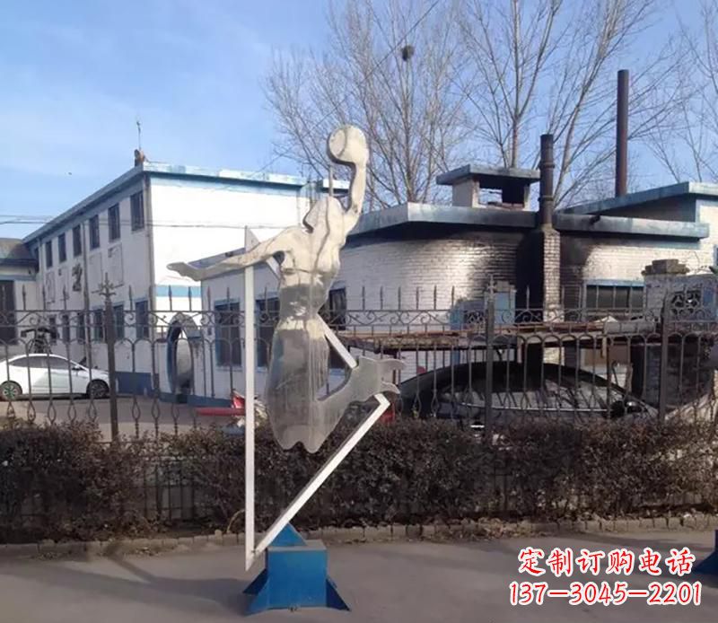 温州不锈钢打高尔夫雕塑