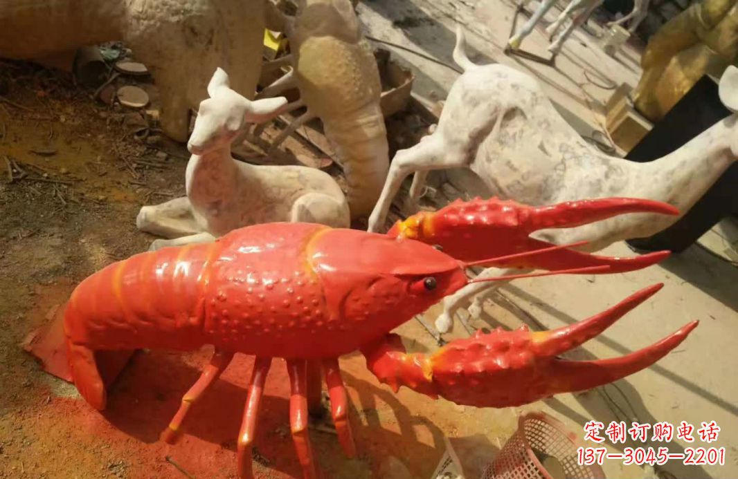 温州不锈钢大龙虾雕塑1