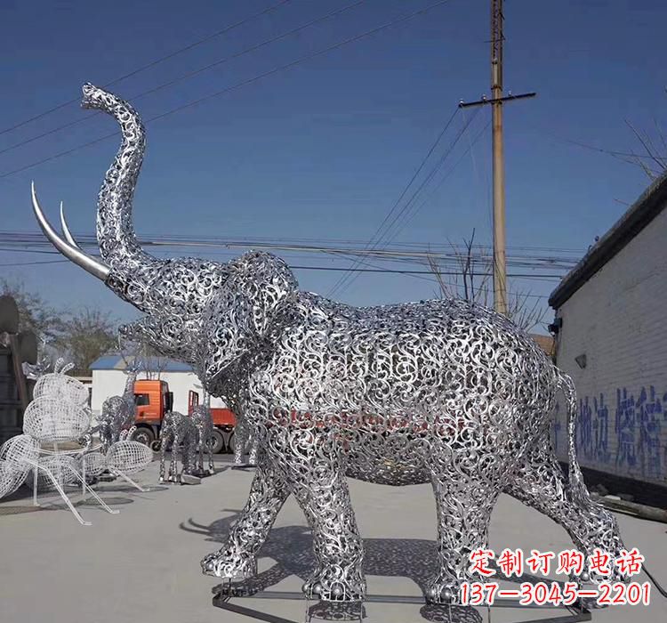 温州不锈钢大象雕塑