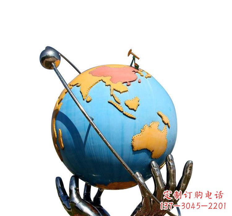 温州不锈钢地球雕塑2