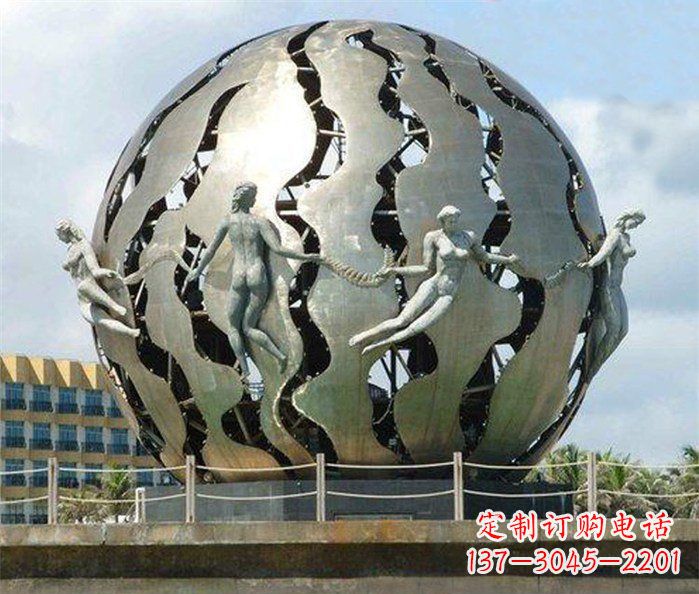 温州不锈钢地球广场雕塑