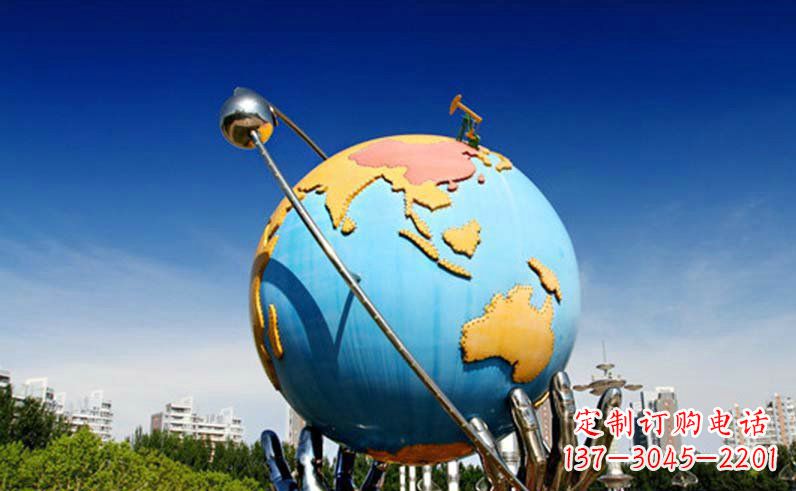 温州不锈钢地球仪雕塑 (3)