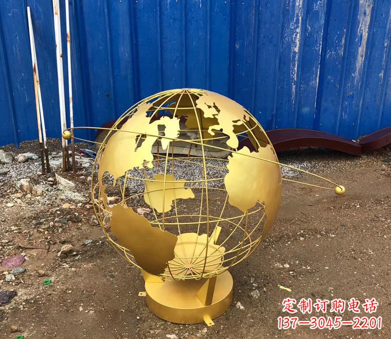 温州不锈钢地球仪抽象雕塑